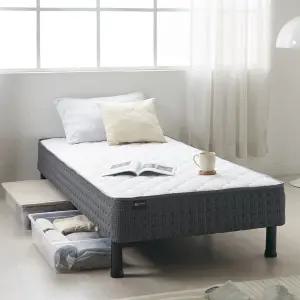 올인원 프레임 일체형 다릿발 침대 매트리스 싱글 슈퍼싱글