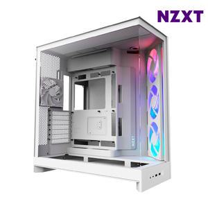 NZXT H9 FLOW V2 RGB 화이트 PC케이스 미들타워케이스