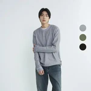 [롯데백화점]버커루 남성 가먼트 다잉 루즈핏 긴팔 티셔츠 B234TS300P