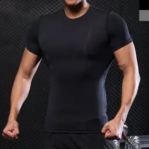 [하프클럽/]KKJN NT1105 남자반팔상의요가복 내의 남성 융 트레이