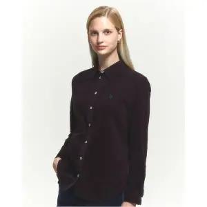 헤지스레이디스 [24FW] [코듀로이] 긴팔 셔츠 버건디 HSSH4D903D1