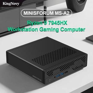 MINISFORUM MS-A2 미니 PC AMD Ryzen 9 9955HX/7945HX, 96GB DDR5,19TB 스토리지, 듀얼 10G SFP+, Windows1
