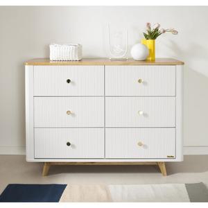 데코라인 버본 템바보드 고무나무 원목 와이드 서랍장 1200 방문설치