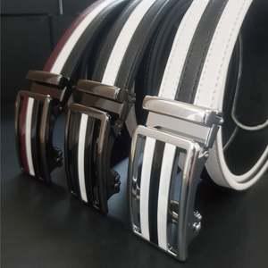 허피디 홀스퀘어 자동벨트 골프 삼선가죽 남자 남성 버클