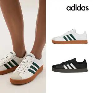 아디다스 운동화 VL 코트 베이스 스니커즈 화이트그린/블랙 2종택1