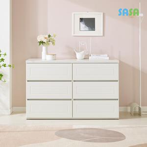 (E)데코라인 소담 3단 1200 와이드서랍장