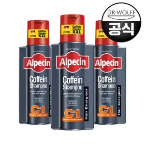 카페인 샴푸 C1  모발 강화) 375ml X 3