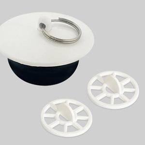 국산생산 (백색 욕조마개 1개 + 백색 욕조망35mm 2개) (WFHKBZY)