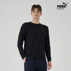 [푸마 바디웨어] 남녀공용 블랙 긴팔 티셔츠  2PACK
