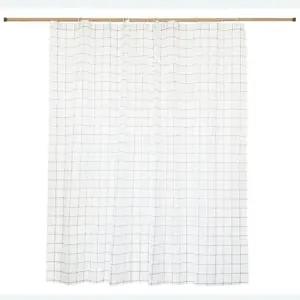 화이트 체크 샤워 커튼 중 (WFHD734)