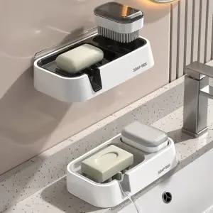 세면대 봄 비누 받침대 브러쉬 곽 케이스 데일리 세트 (WFHCY53)