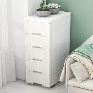 틈새서랍장300 침대 서랍 6단 틈새 소형 속깊은 침대옆선반 미니협탁 구석 협탁 플라스틱