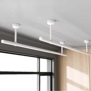 천장형 빨래건조대 빨래봉 그레이 튼튼한 국산 베란다 행거 25관 일자 이불 32 교체봉