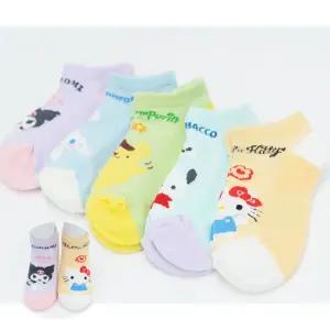 유아동양말 san407 산리오 망사 발목 5족세트/캐릭터양말/패션양말/파스텔컬러양말/데일리양말