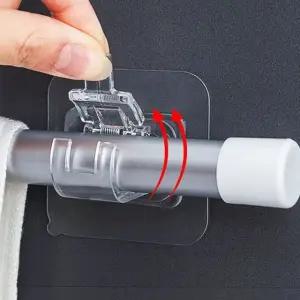 압축 봉 브라켓 2개입 미니 고정 커튼 못없이 (WFHZ57O)