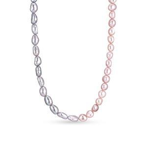 [도로시] 14k 믹스 캐시진주 비드 롱 목걸이_5mm