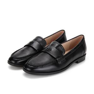 BABARA 양가죽 B로고 여성로퍼 2cm_BBG151