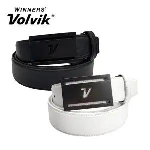 갤러리아 볼빅 V로고 매트 버클 남성용 소가죽 골프벨트