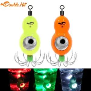 더블히트 LED 쭈꾸미 애자 B급 두족류 킬러 3색 LED 애자 쭈꾸미 낚시