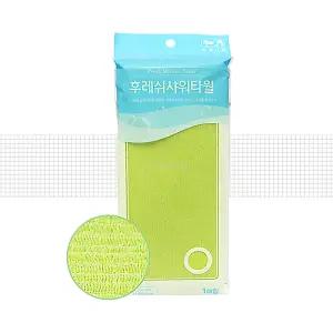 송월 후레쉬 샤워타올 라임 1개 I 거품타올 샤워타월 목욕 때타올