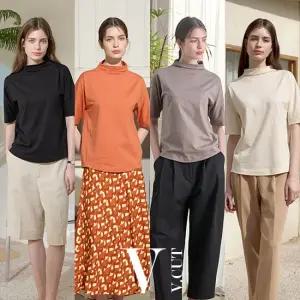 [최초가 69,900원]코튼100 티블라우스 4종