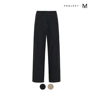 [프로젝트엠] 여성 코튼스판 세미와이드 팬츠_EPD4PP2005