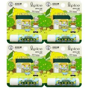 멘소래담 립아이스 립밤 레몬 3.5g 4개