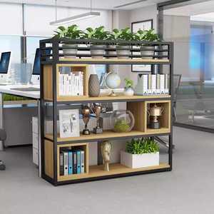 북유럽 철제 원목 셀프 파티션 수납장 사무실 카페 공간분리