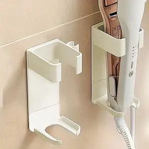 TC 부착식 고데기 거치대 걸이 홀더 꽂이 욕실 선반 수납 (WFJ8HA8)