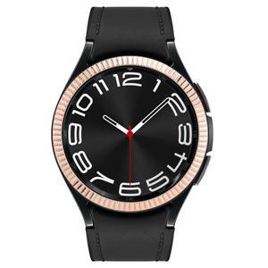 삼성 갤럭시 워치 6 클래식 43mm 베젤 링 아연 합금 웨이브 패턴 접착 프레임 커버 스마트 범퍼