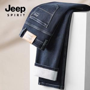 JEEP SPIRIT 남자 청바지 기본워싱 스트레이트핏 스판 남성 가을청바지