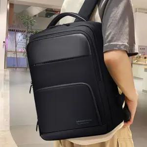 블랙 방수 나일론 남성 백팩 멀티포켓 노트북수납가방