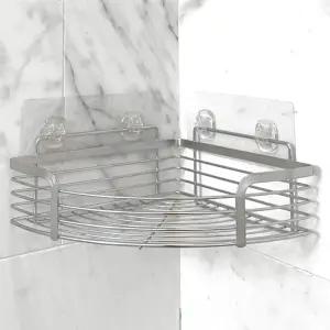 무타공 욕실선반 일자선반 젠다이 화장실 코너 선반 스텐레스 모서리 접착