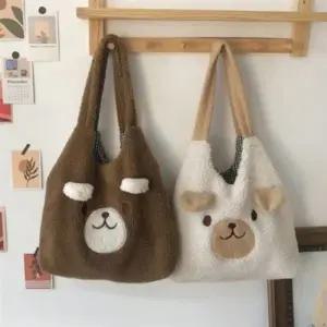 여성 숄더백 퍼 에코 양털 곰돌이 뽀글이 털 가방