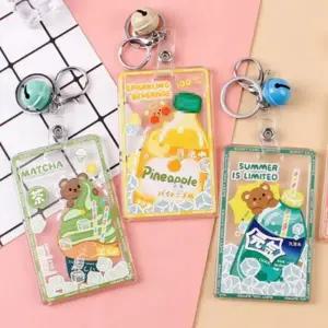 교통카드 케이스 키링 커버 신분증 신용카드 투명 홀더