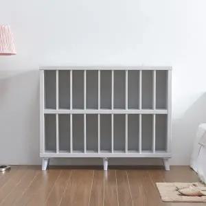 우아미가구 유티 와이드 정리 책꽂이 2단 책장 1200