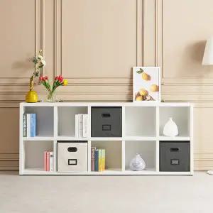 우아미가구 레피 수납정리함 멀티 2단 책장 2000