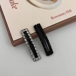 큐빅 포인트 사각 헤어핀 헤어삔 똑딱핀 똑딱삔 큐빅 포인트 사각 헤어핀