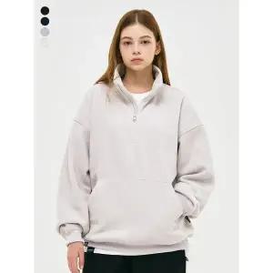 [그루브라임]유니) 플리스 하프넥 맨투맨 (LRSWCFN601M)