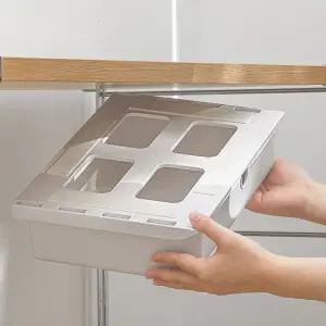 부착식 책상 밑 히든 서랍 수납함 와이드형 슬라이딩 슬라이딩 깔끔정돈