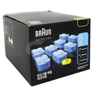 브라운 전기면도기 세정액 CCR 8팩