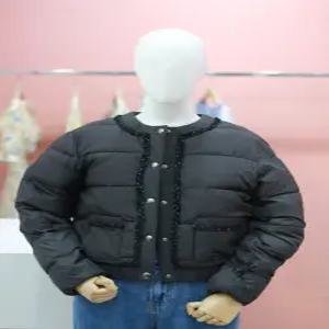 [플라스틱아일랜드]트위드형 패딩점퍼 PN4PZ562