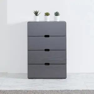 우아미가구 오인 미니 4단 서랍장 그레이