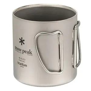 스노우피크 티탄 더블 머그컵 캠핑컵 450ml