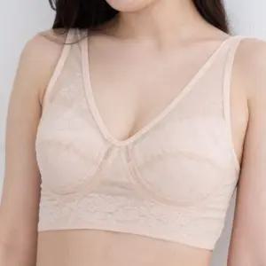 노와이어 브라탑 편한 홑겹 빅사이즈 브라 엄마선물
