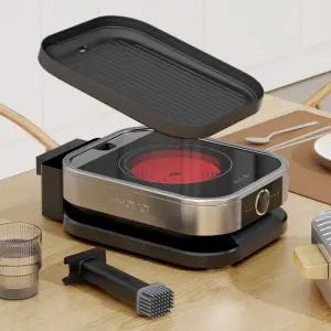 미니쿠치 프리미엄 사각전기그릴 캠핑 싱글 원룸 야외 2세대 최신상품