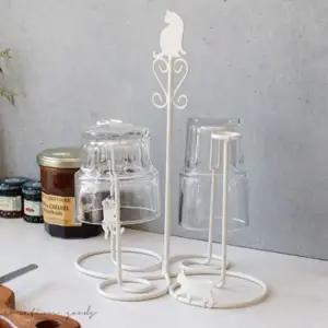 컵꽂이 컵걸이 건조대 컵 철제 컵거치대 컵정리대 컵걸이 커피잔걸이 컵보관함 컵걸이선반