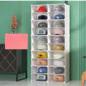 모자 진열장 선반 스탠드형 투명 가게 펜트리 의류 제품