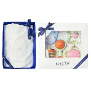 [갤러리아] (압소바출산,태교,신생아세트)트압모달배냇저고리+5종딸랑이세트(A2D-10101SET)