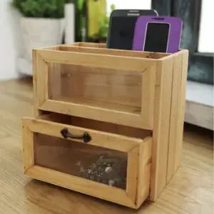 미니수납함 폭좁은수납장 우드 우드수납함 우드수납장 티박스 커피수납함 차보관함 미니멀스타일